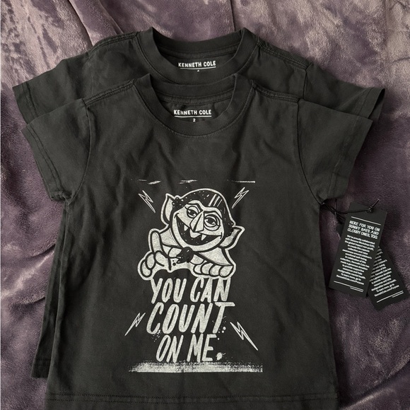Kenneth Cole Black Kids T-Shirt - You Can Count On Me - Picture 1 of 3